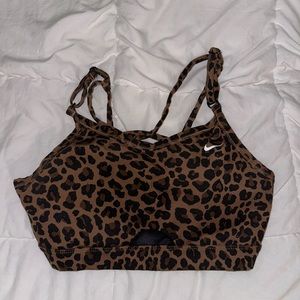 Sparkly Nike Cheetah Print Sports Bra